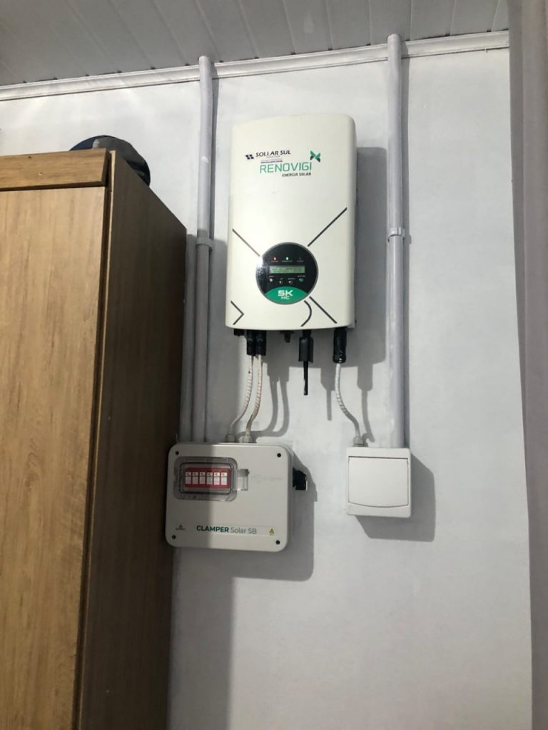 Casa em alvenaria com placa solar em Taquari RS